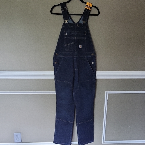 Carhartt Women's Blue Jeans Overalls - Picture 1 of 9